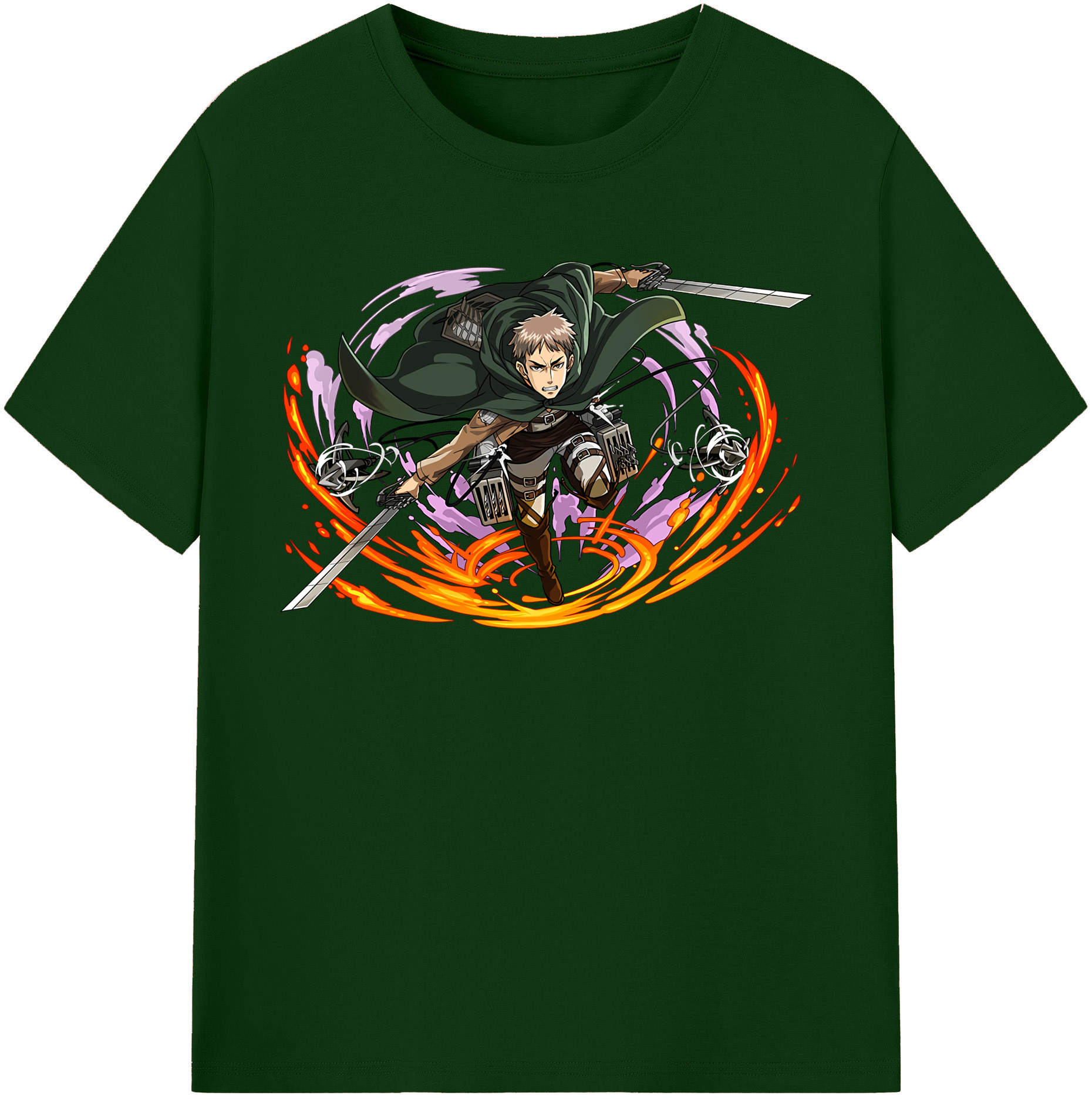 （画像用） 進撃の巨人 ジャン・キルシュタイン Attack on Titan Jean Kirstein 綿100％半袖Tシャツ（フロントプリント）